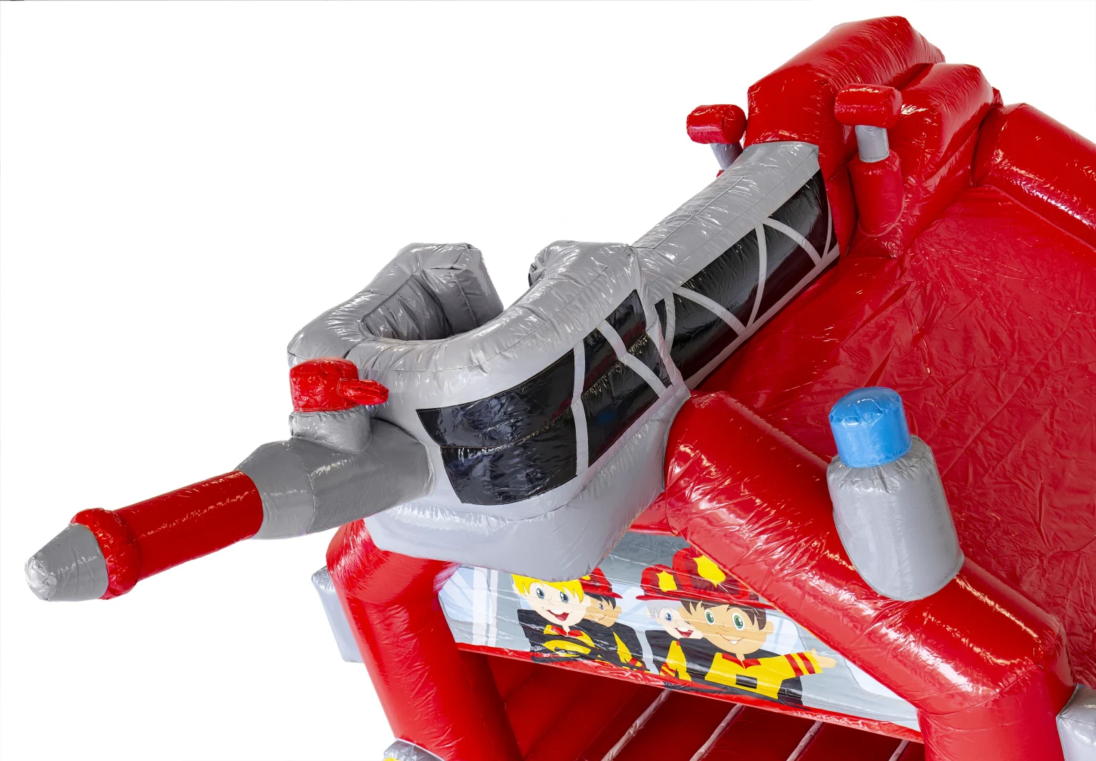 Hüpfburg Größe L ‚Feuerwehr‘ auf Usedom – Ideal für Feuerwehr-Events und Kindergeburtstagsfeiern mit Platz für bis zu 10 Personen.